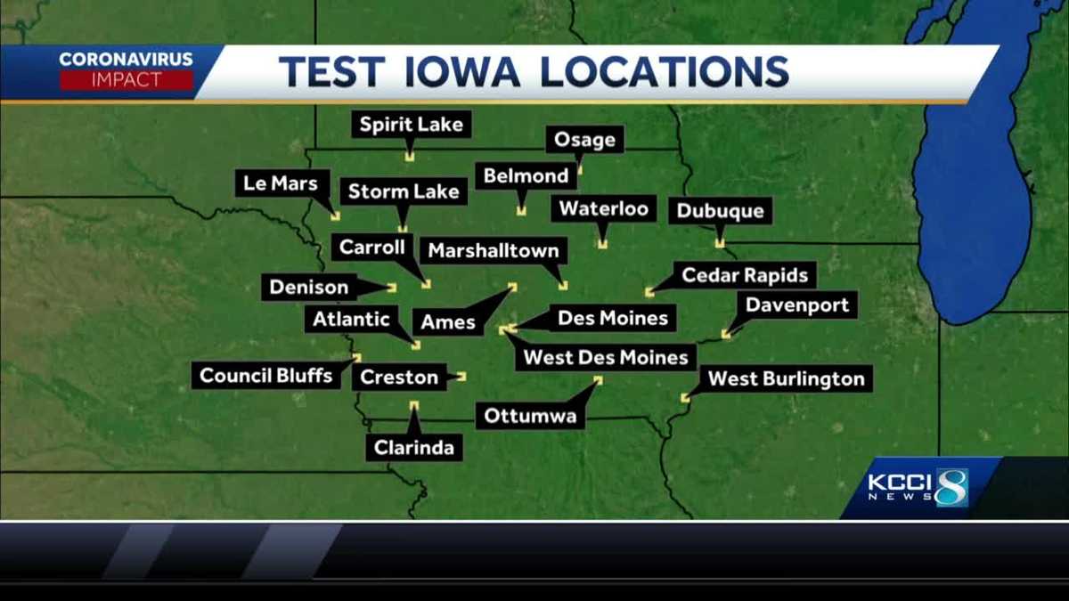 New TestIowa site opens Monday as state reports record testing - KCCI