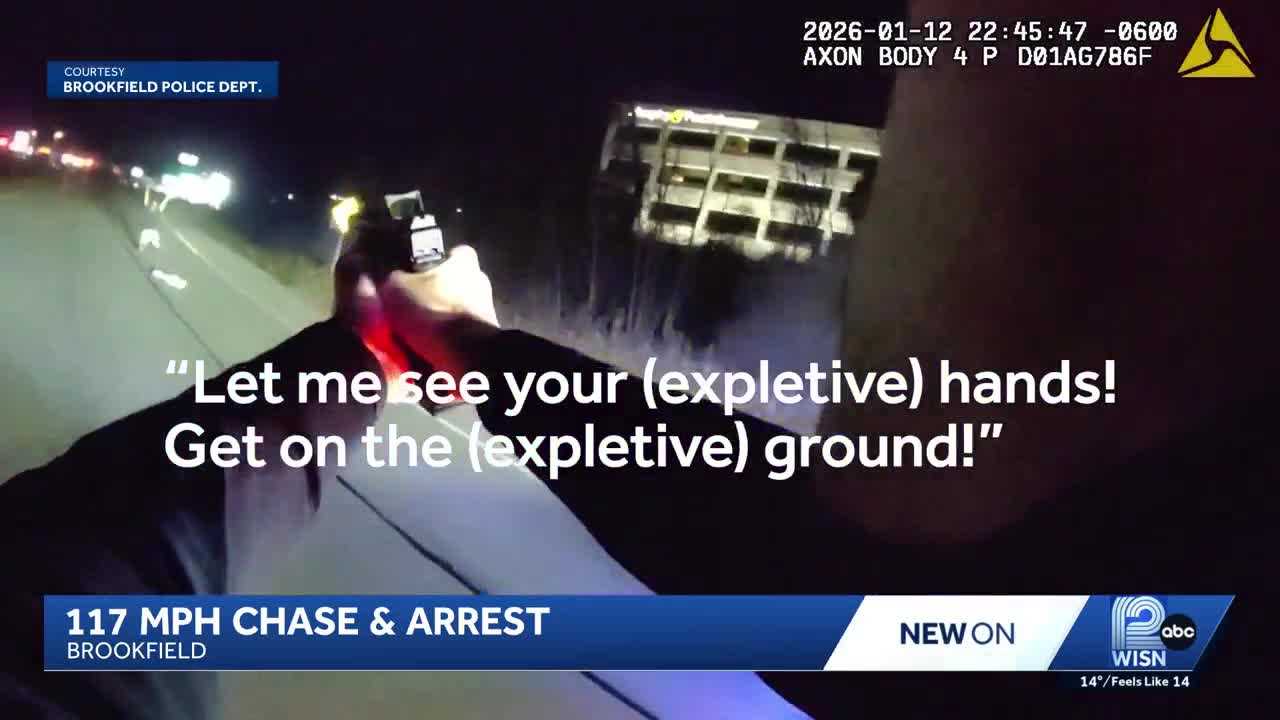 VIDEO: Man leads Wisconsin police on 117 mph chase