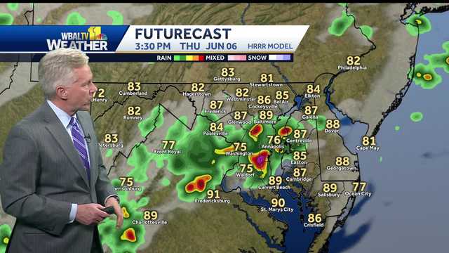 Maryland weather forecast Thursday: Another round of storms