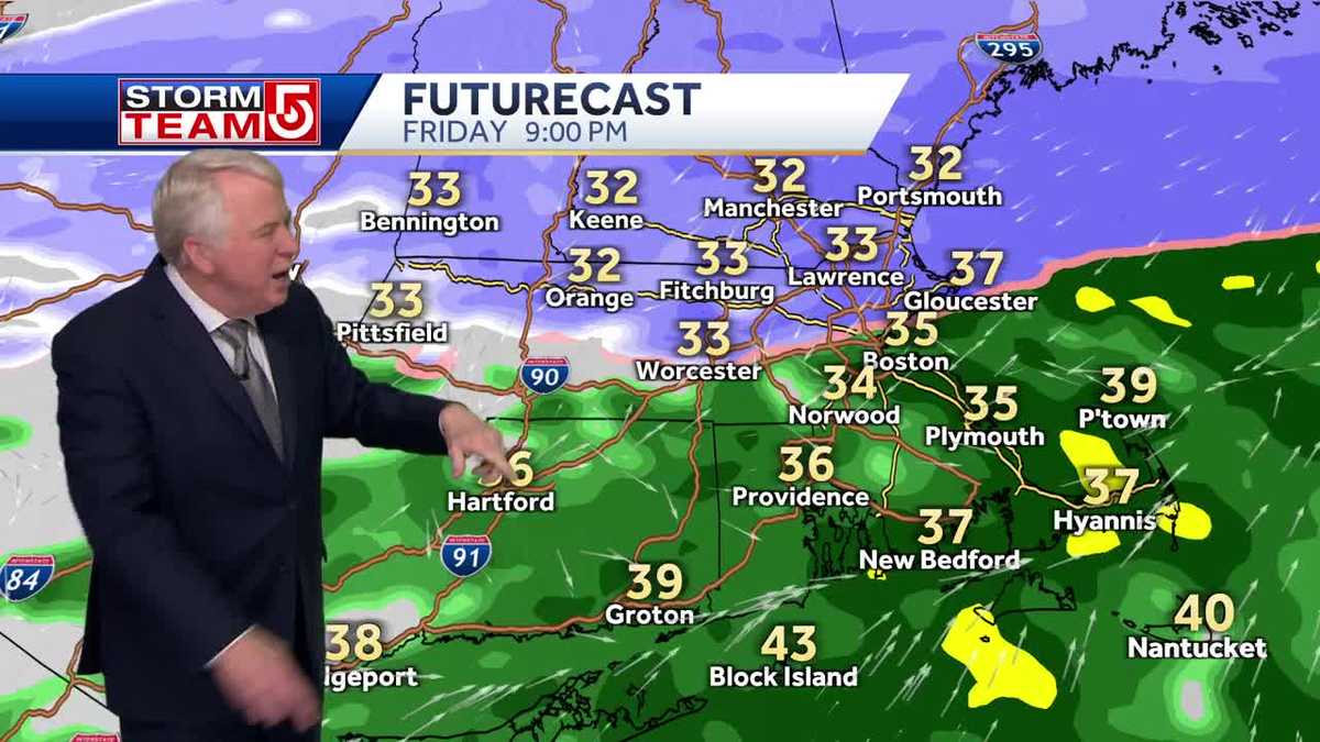 Video: Rain becomes snow Friday night into weekend