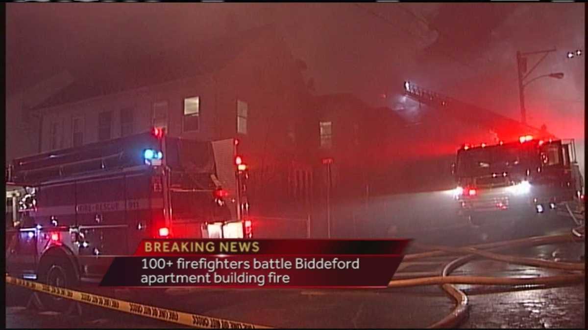 Several departments fight Biddeford apartment fire