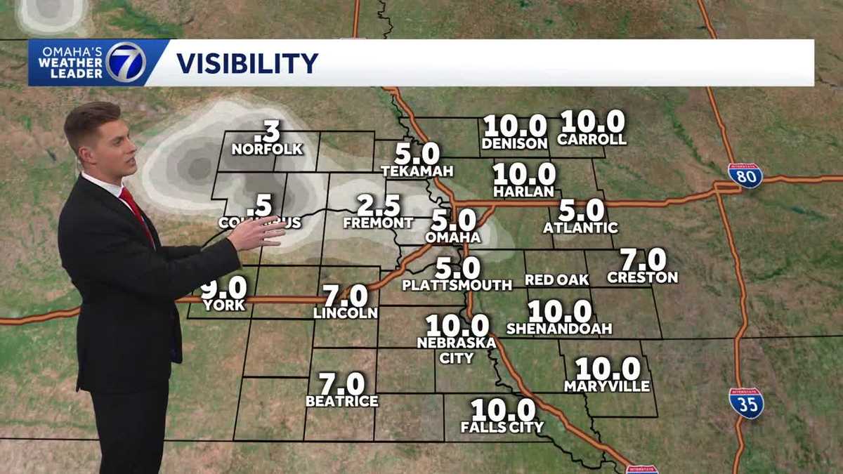 Areas of fog in Nebraska tonight, breezy & mild Sunday in Omaha