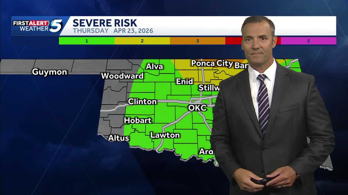 Oklahoma Weather Forecast: Severe storms late Thursday - KOCO