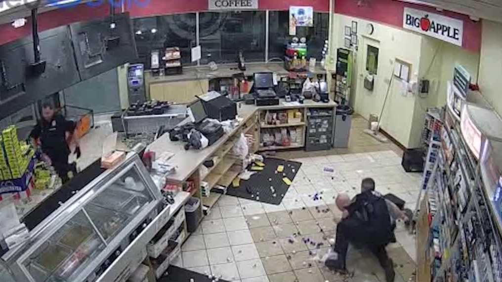 Caught on video: Man accused of trashing store, driving through doors - Vimarsana News