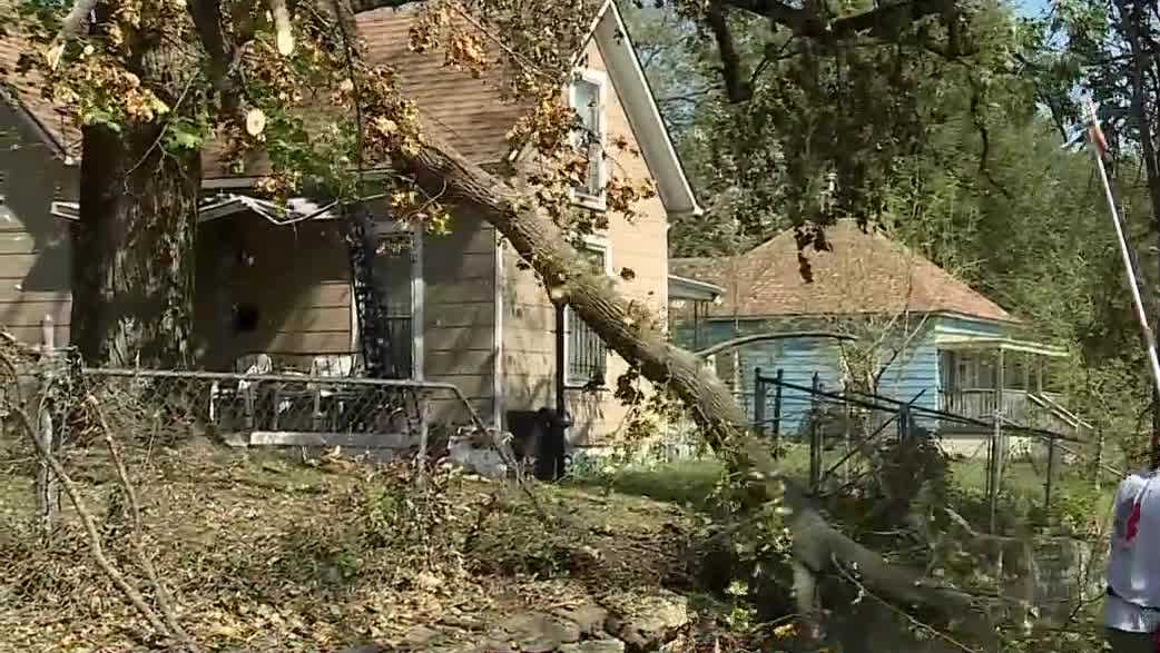 Team Rubicon volunteers help Kansas City, Kansas, residents clean up storm damage