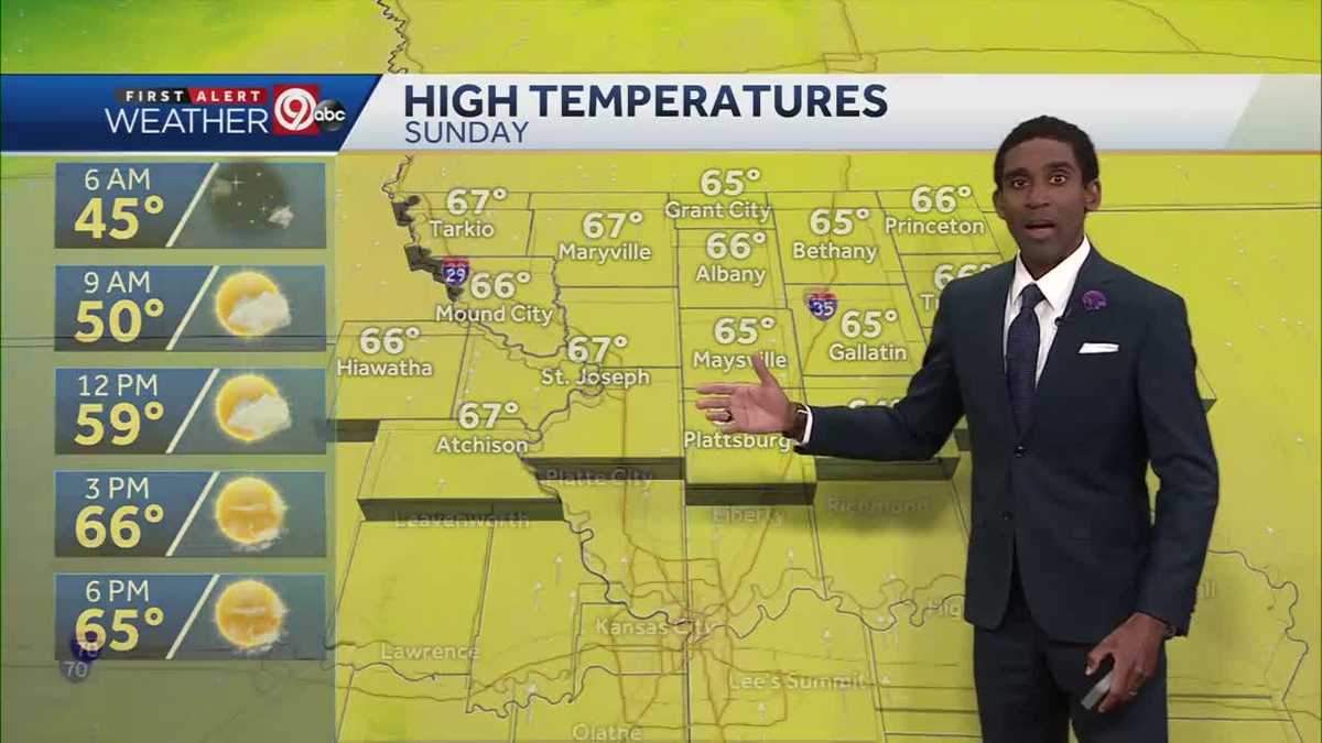 Warm, windy Sunday ahead with rain possible Monday