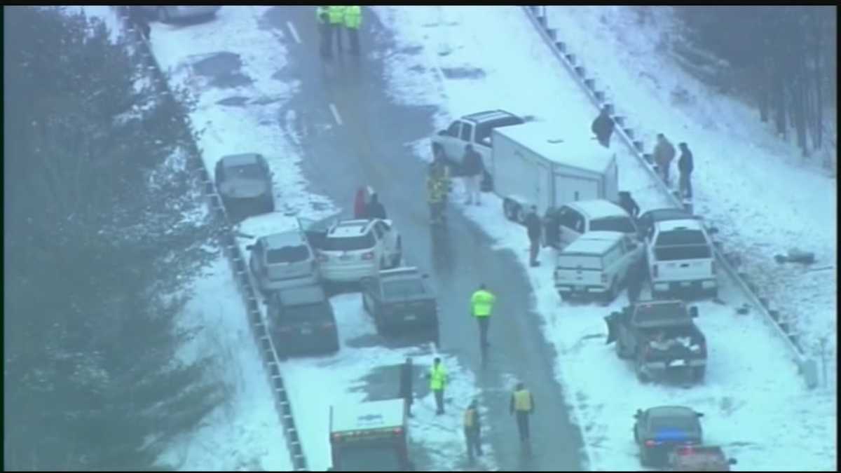 Roads treated as snow moves In