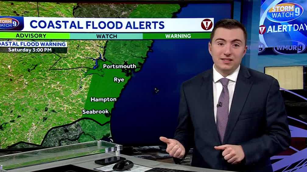 New Hampshire weather video Storm causes coastal flooding