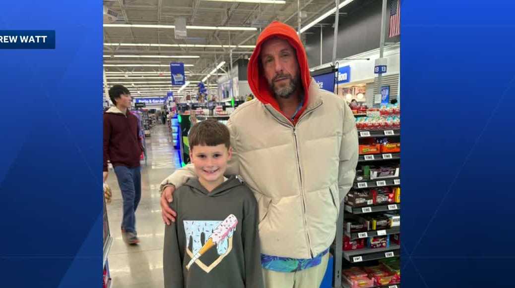 Adam Sandler spotted at Manchester Walmart