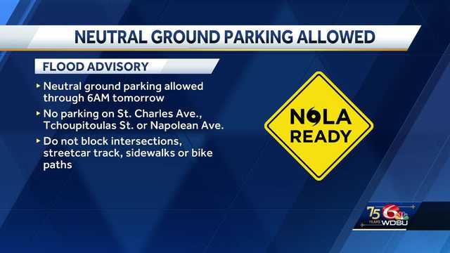 Neutral ground parking allowed until Noon Friday march 1 - Vimarsana News