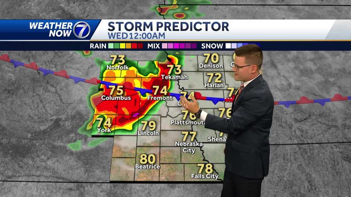 Omaha afternoon weather forecast for Tuesday, July 11