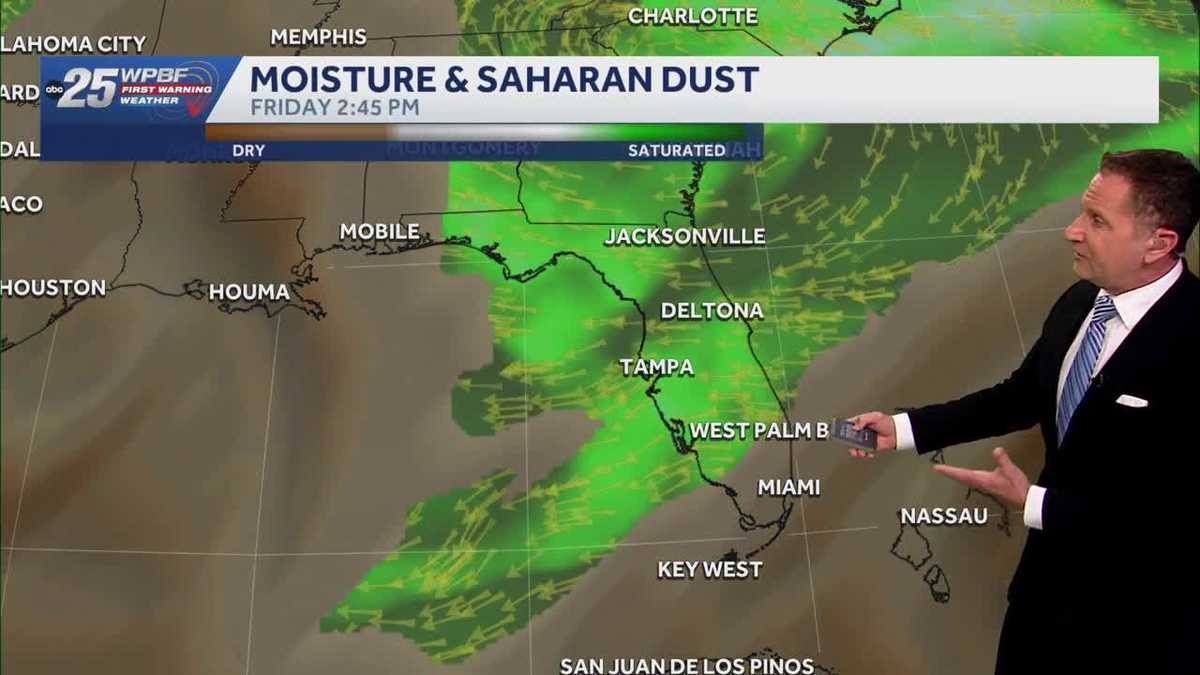 Tracking Tropical Storm Cristobal, heat and Saharan dust