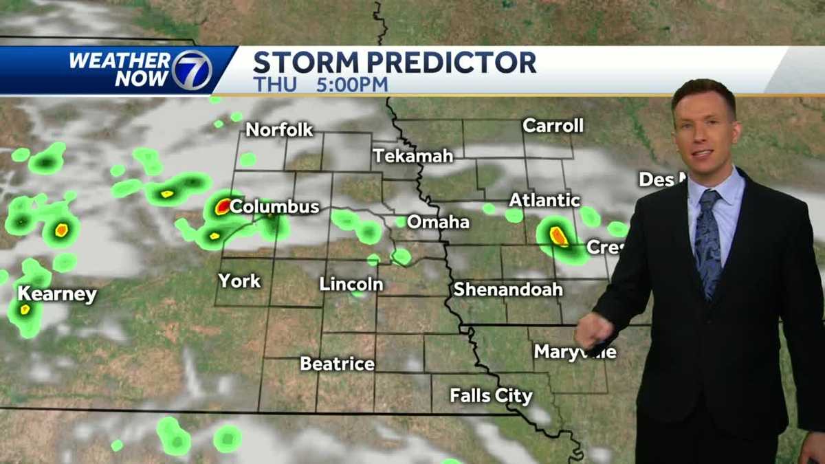 Some isolated t-showers possible Thursday afternoon