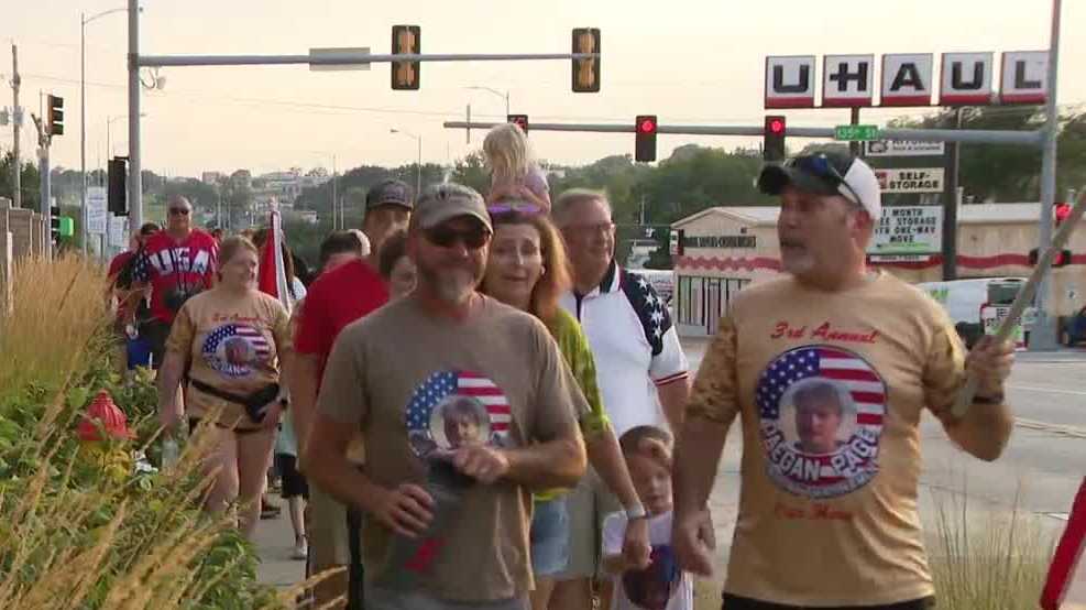 U.S. Marine Cpl. Daegan Page honored with other fallen service members at memorial walk