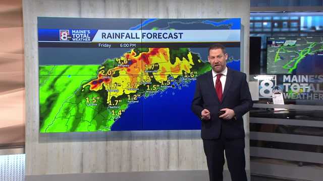 Heavy rains, gusty winds move through Maine