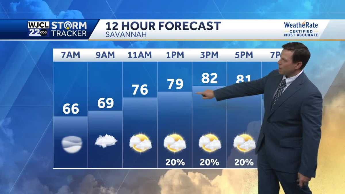 Spotty showers possible today, plus tracking very warm weather - WJCL