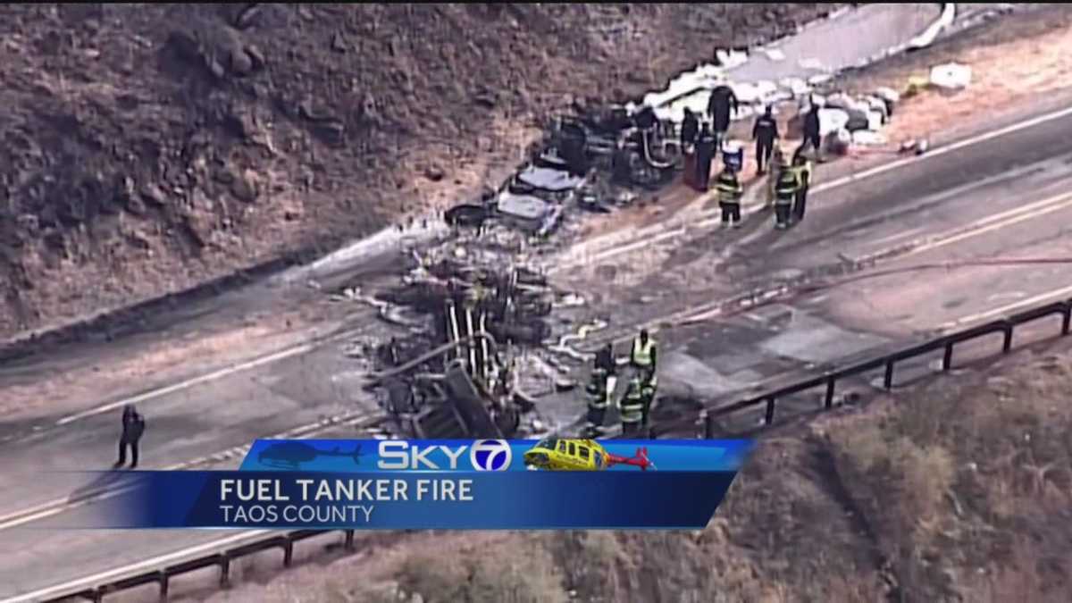 Fuel tanker fire in northern New Mexico