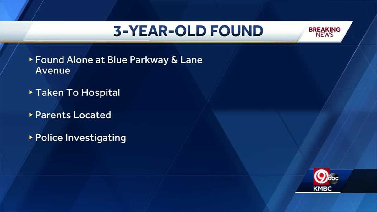 Police locate parents of missing 3-year-old girl found alone in Kansas ...