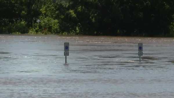 iowa campground begins to flood