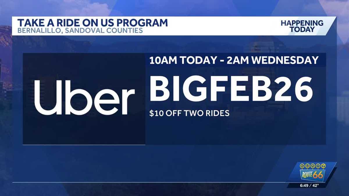 Albuquerque: $10 Uber Rides Available for Valentine’s & Mardi Gras