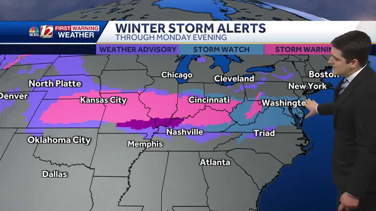 WATCH: Cold & sunny Saturday, wintry mix possible Sunday PM