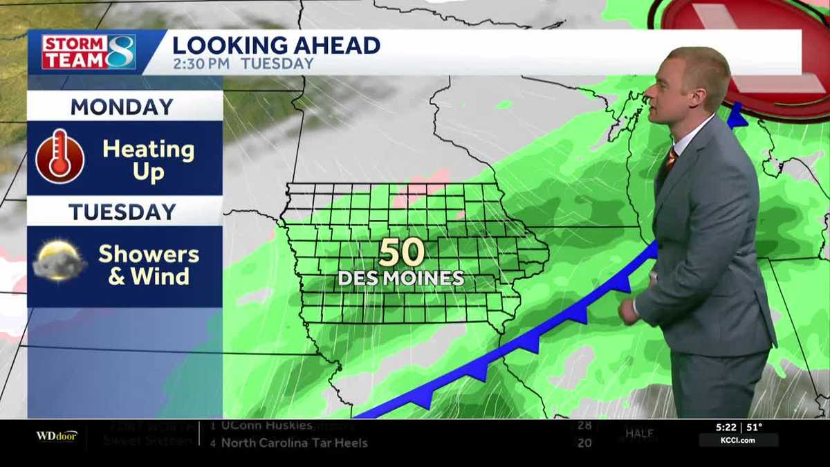 Iowa weather: Windy and cooler with high fire danger Friday afternoon