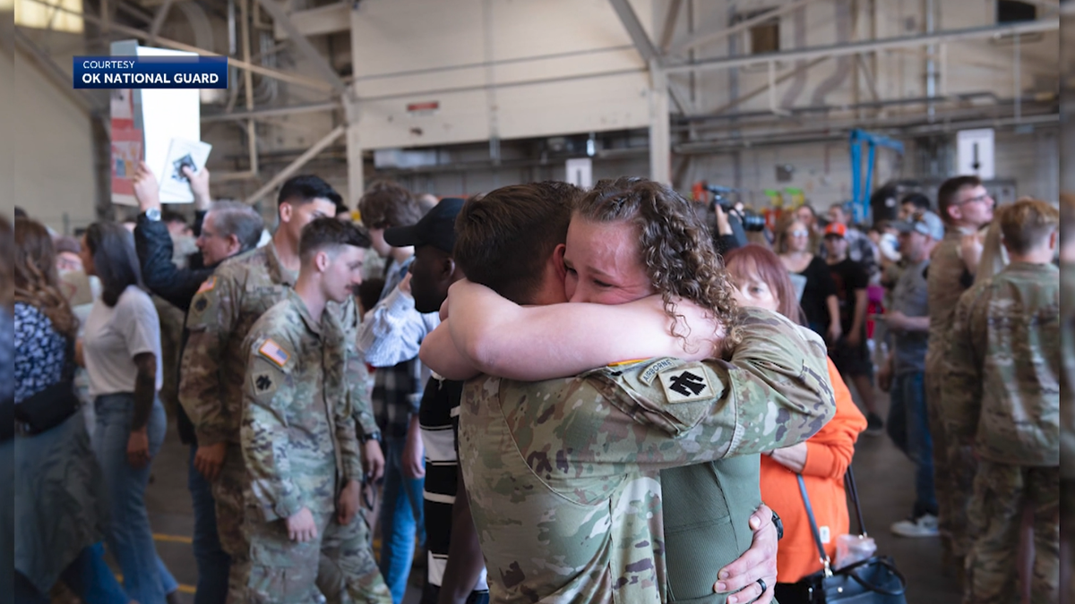 Oklahoma National Guard members return home from 9 month deployment
