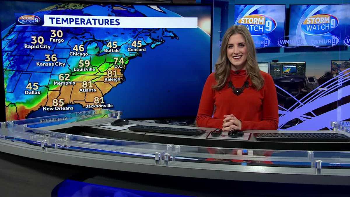 NH Forecast Video: Chilly & Damp to Start the Week Monday