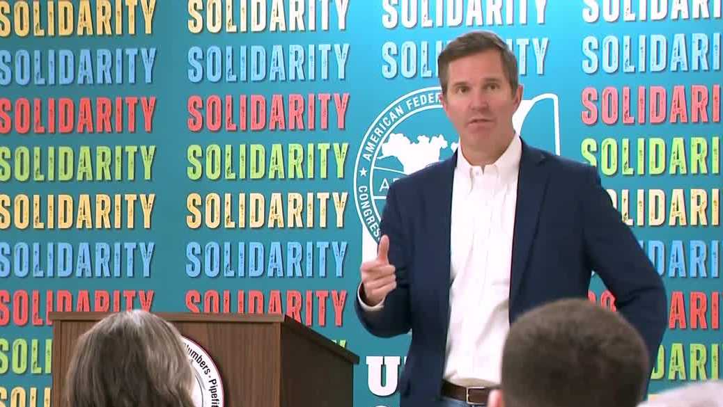 Kentucky Governor Andy Beshear campaigns for NH Democrats