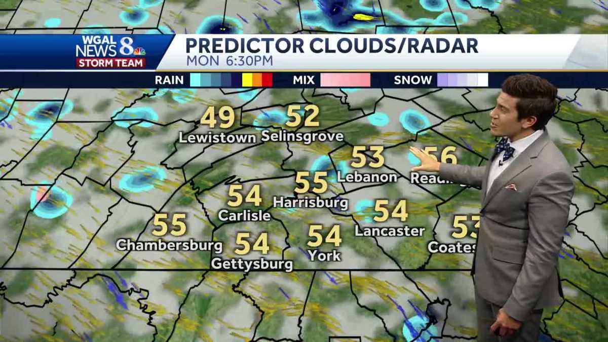 Cooler and slightly unsettled into Monday