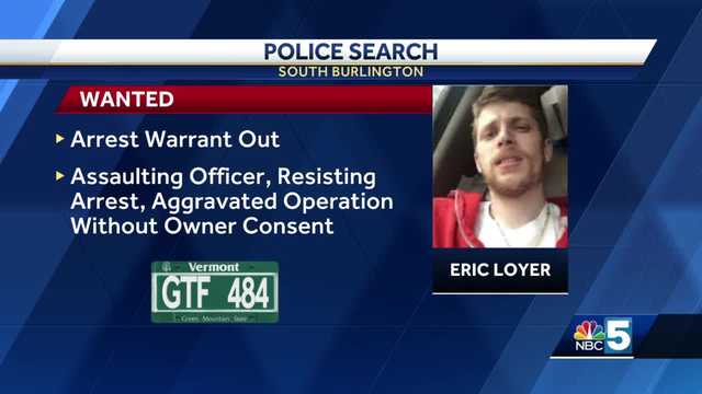 South Burlington police looking for suspect wanted for allegedly assaulting officer - Vimarsana News