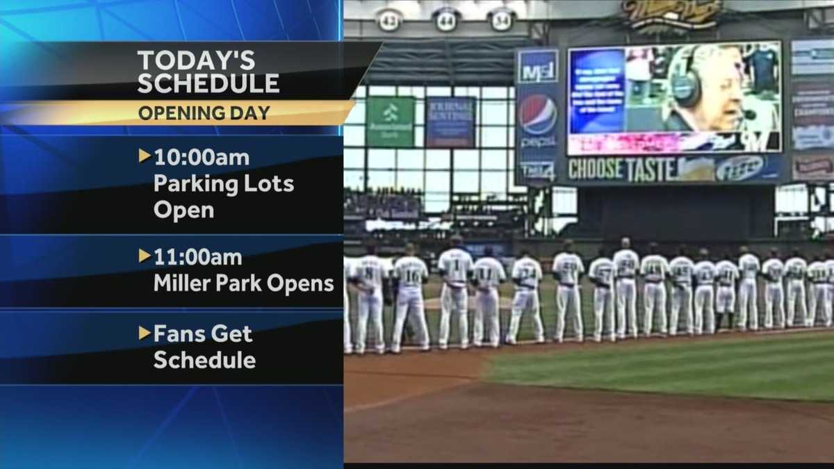 Today's Opening Day schedule