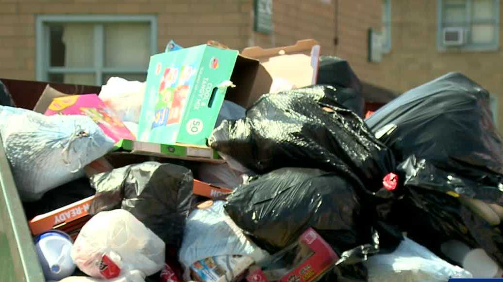 Garbage piles up; Park Hill residents dealing with terrible smell