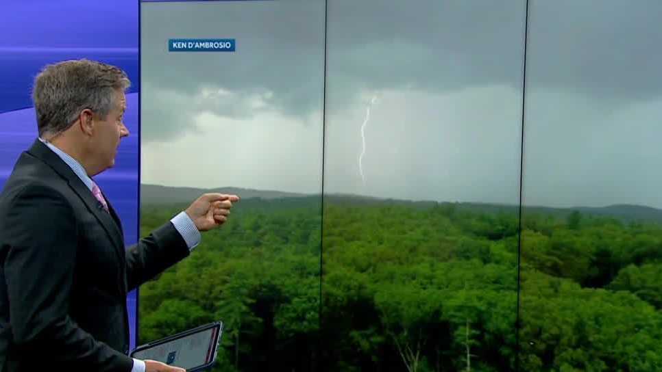 New Hampshire residents capture videos, images of lightning Wednesday evening