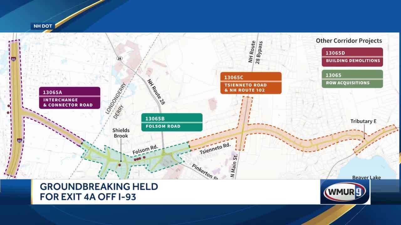 Groundbreaking held for new exit 4A off I-93 in Londonderry - Vimarsana News