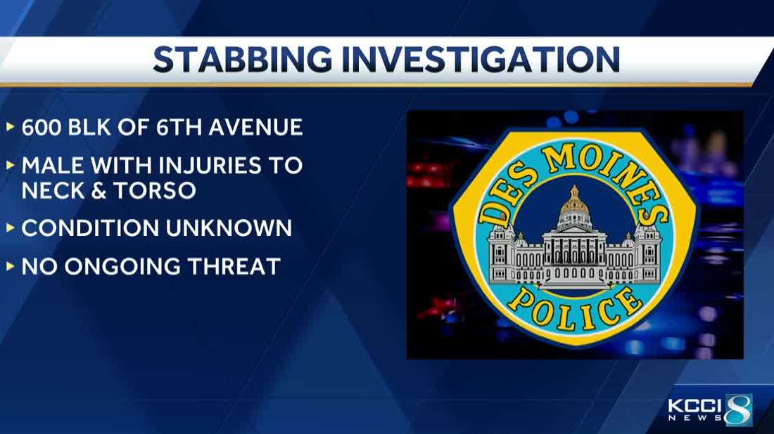 Iowa crime: Des Moines police investigating stabbing - Vimarsana News