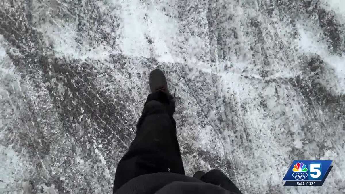 After heavy snow, doctors warn ice beneath surface causes dangerous falls