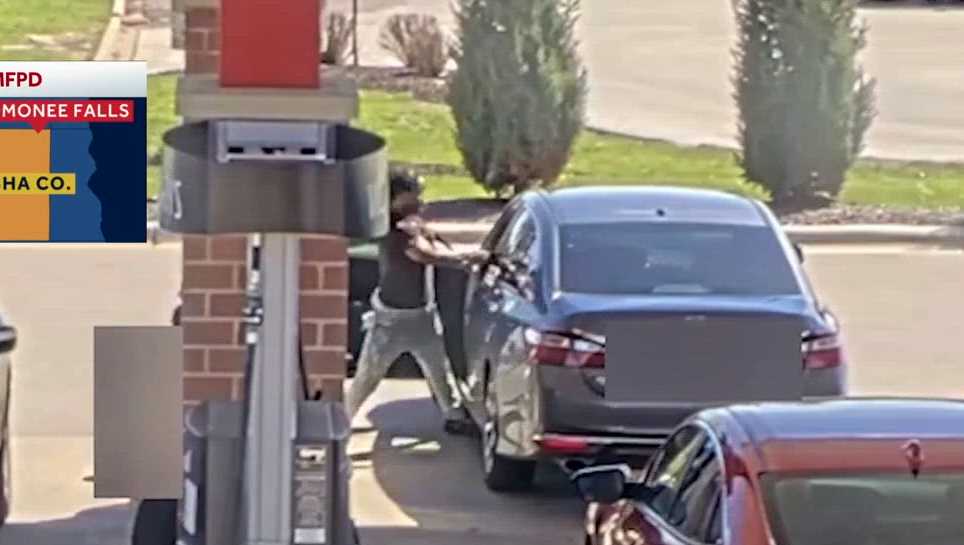 Video shows shootout at Woodman's gas station in Menomonee Falls