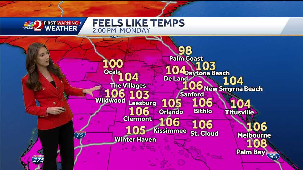 Showers and storms to move across Central Florida Monday