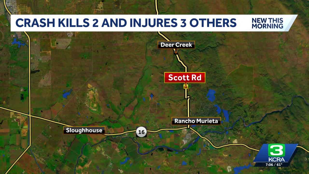 2 teenagers dead, 3 injured after serious crash in Sacramento County, Metro Fire says