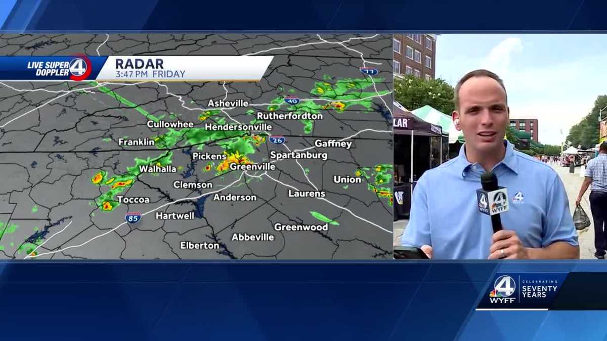South Carolina Hot weekend with popup thunderstorms