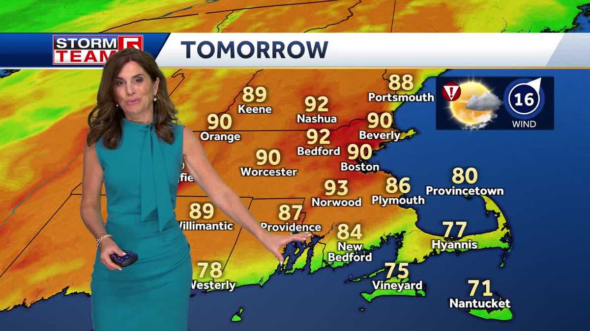 Video: Temps reaching 90 tomorrow