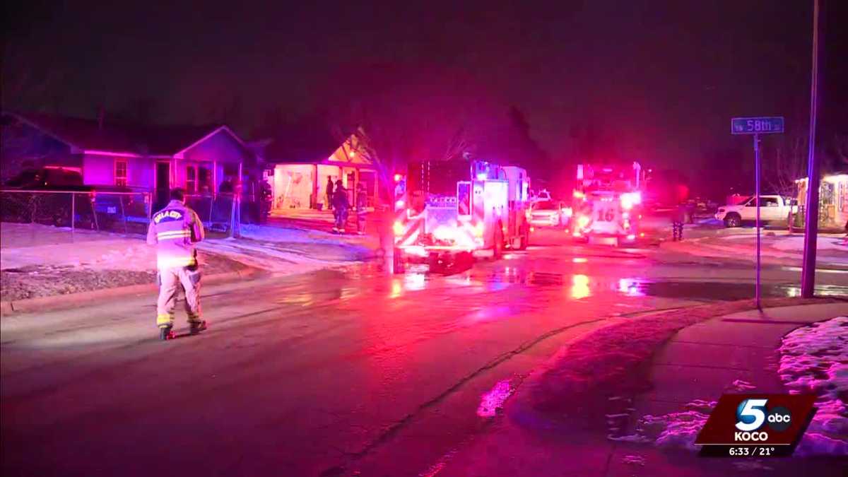 2 dogs dead after fire badly damages southwest OKC home
