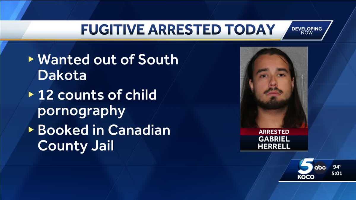 South Dakota fugitive wanted on child porn charges arrested in Oklahoma