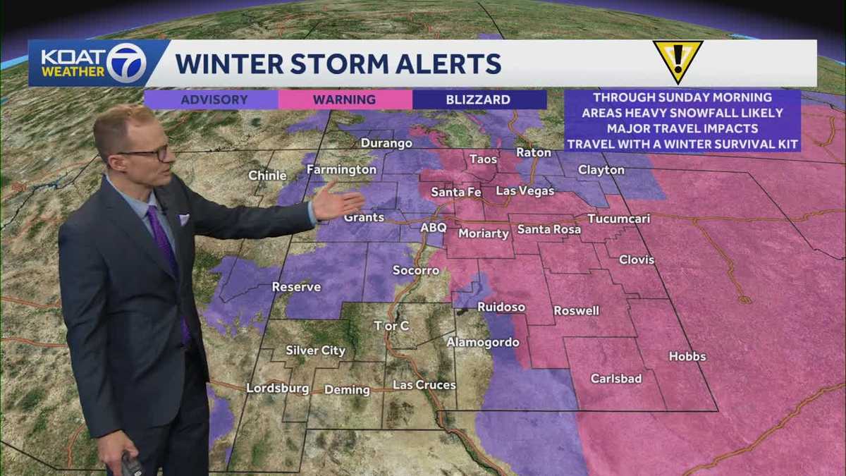 New Mexico starts seeing impacts from strong winter storm