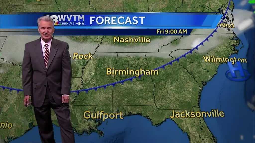Much chillier air arrives for weekend