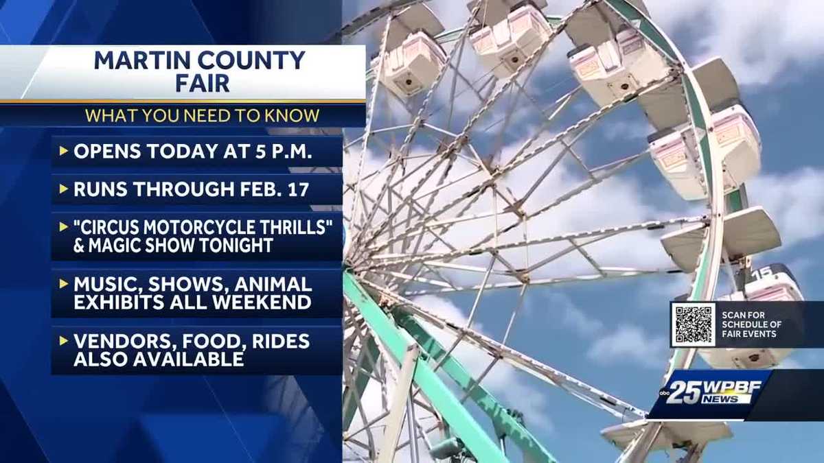 Martin County Fair kicks off tonight in Florida