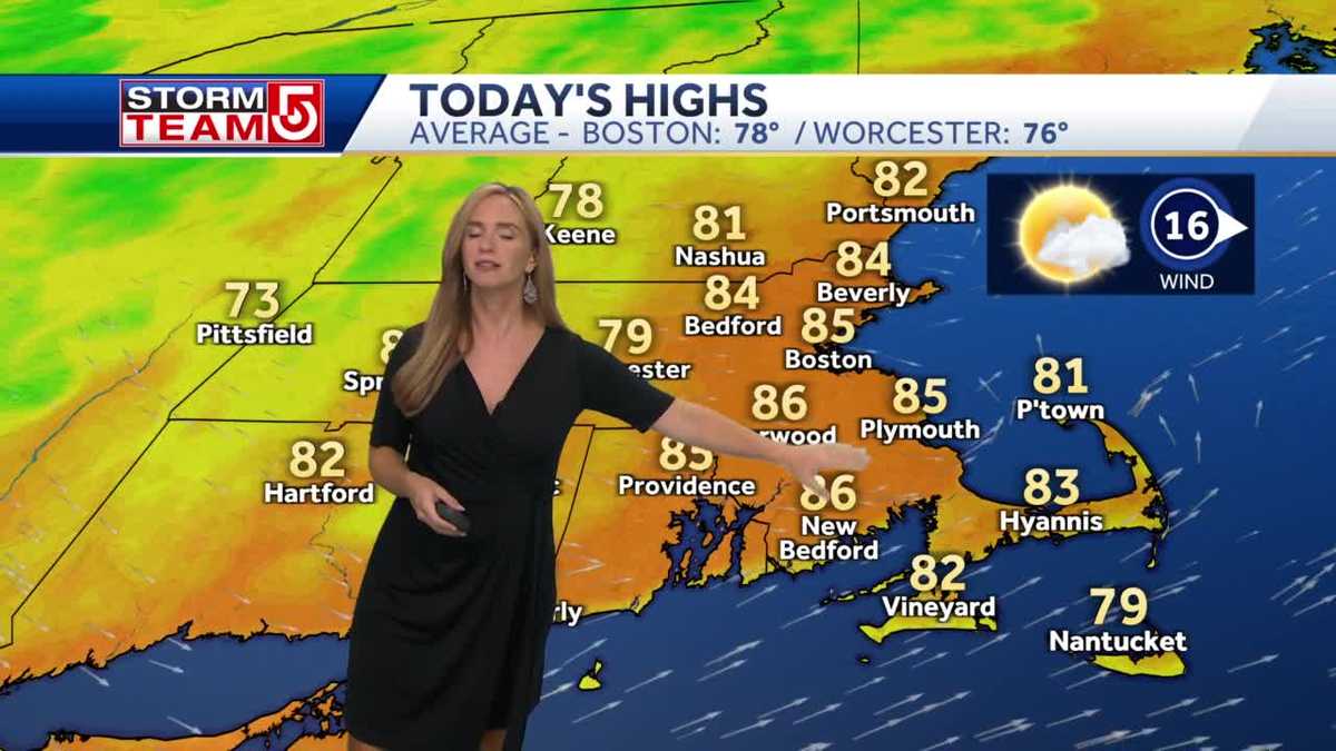 Video: Sunny afternoon with temps in 80s