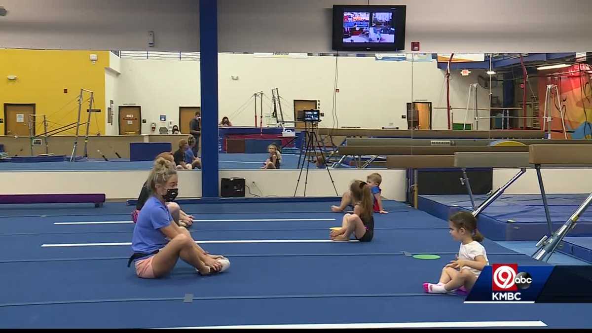 Gymnastics class structured differently during COVID19