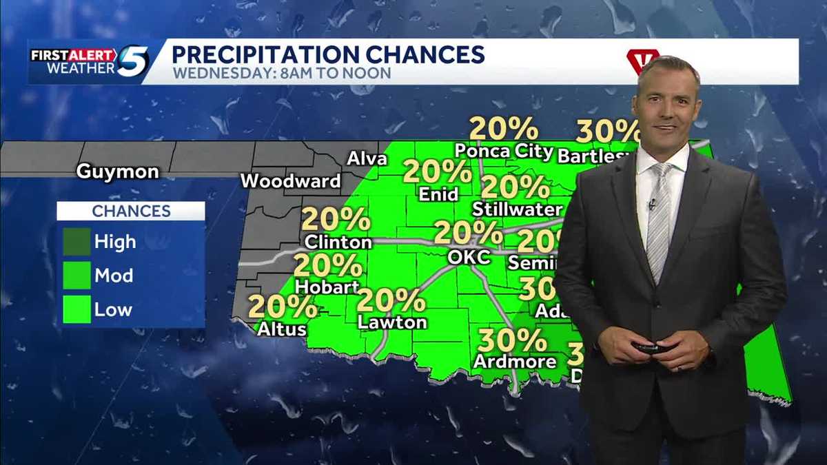 Another risk of storms today, storms hit early afternoon - KOCO